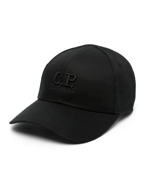 C.P. Company embroidered logo Cotton Cap Black FARFETCH CA