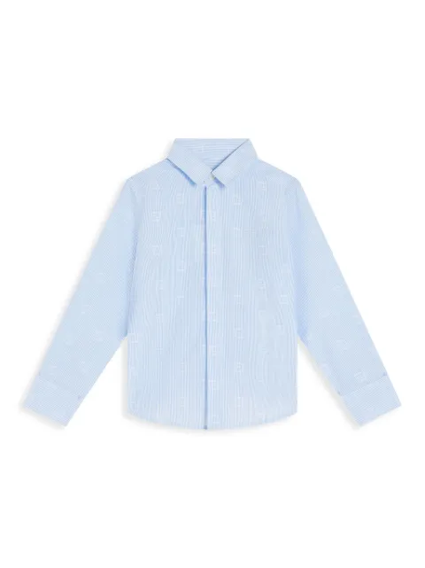 Fendi Kids camisa con rayas estampadas