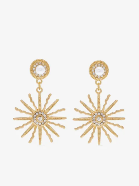 HZMER JEWELLERY aretes con motivo de sol