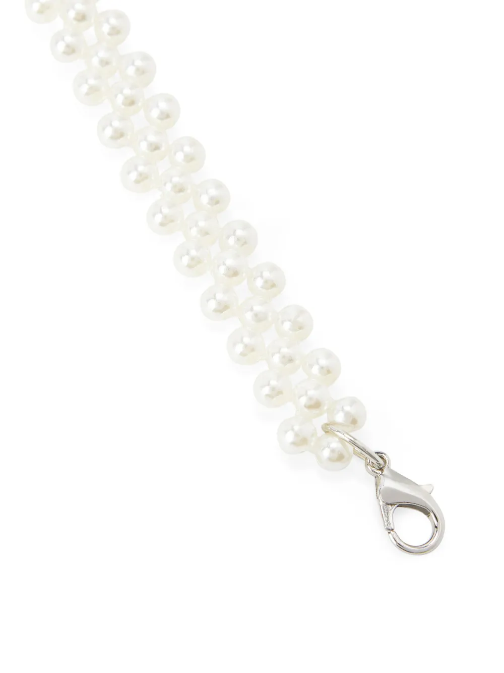 HZMER JEWELLERY Halsketting met imitatieparel - Wit