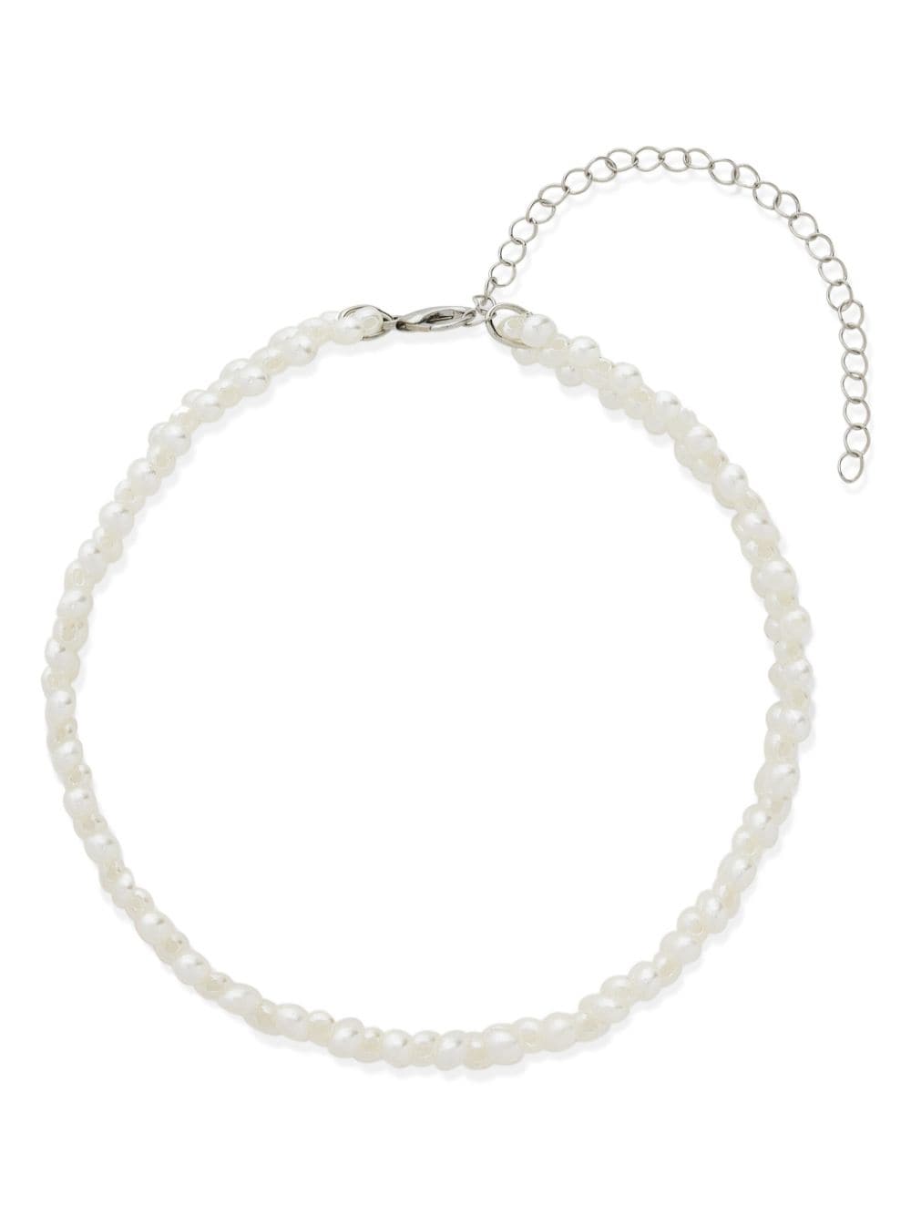hzmer jewelry collier à perles artificielles - blanc