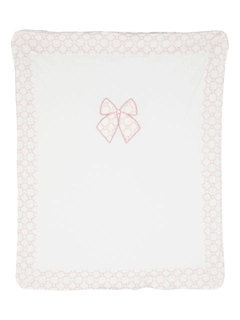 Liu Jo Kids heart-print cotton blanket