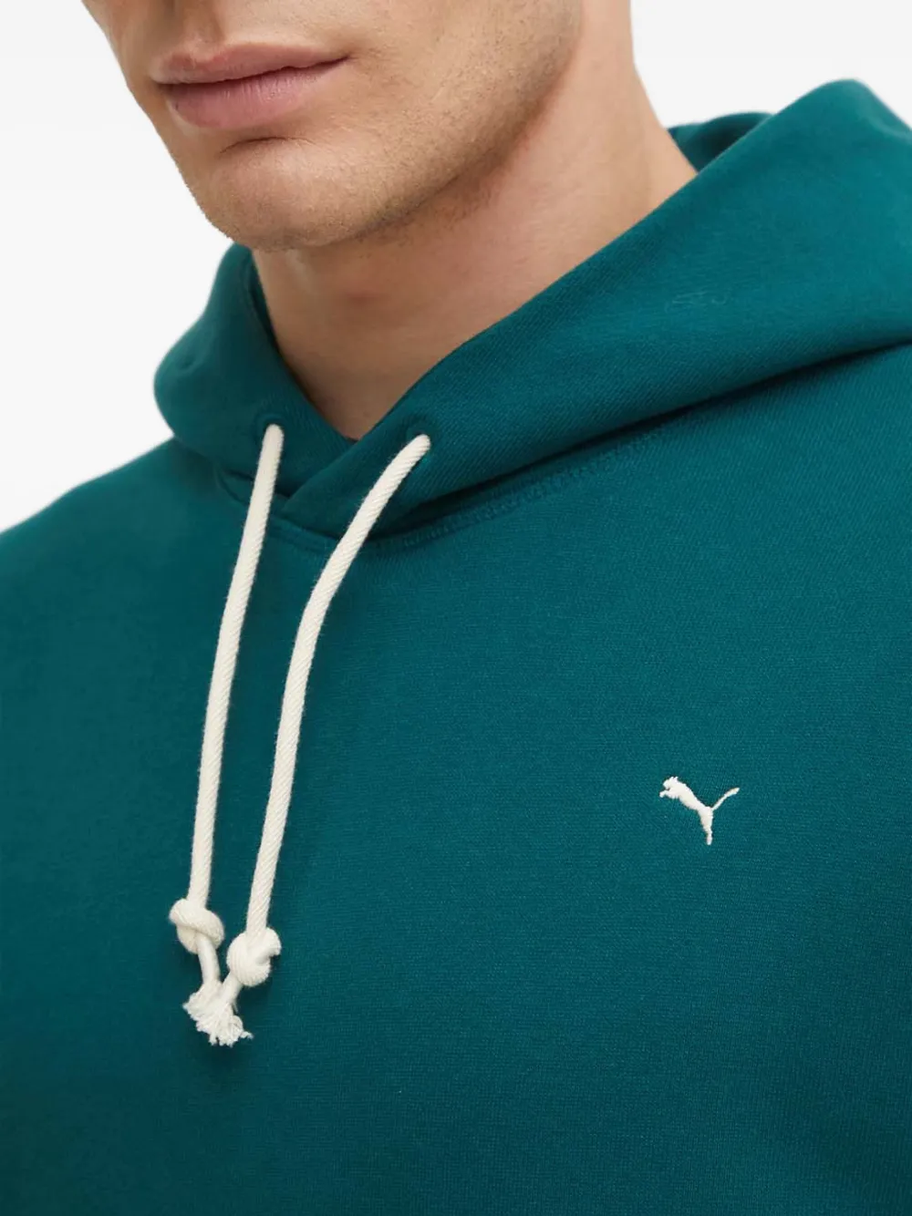 PUMA Hoodie met geborduurd logo Groen