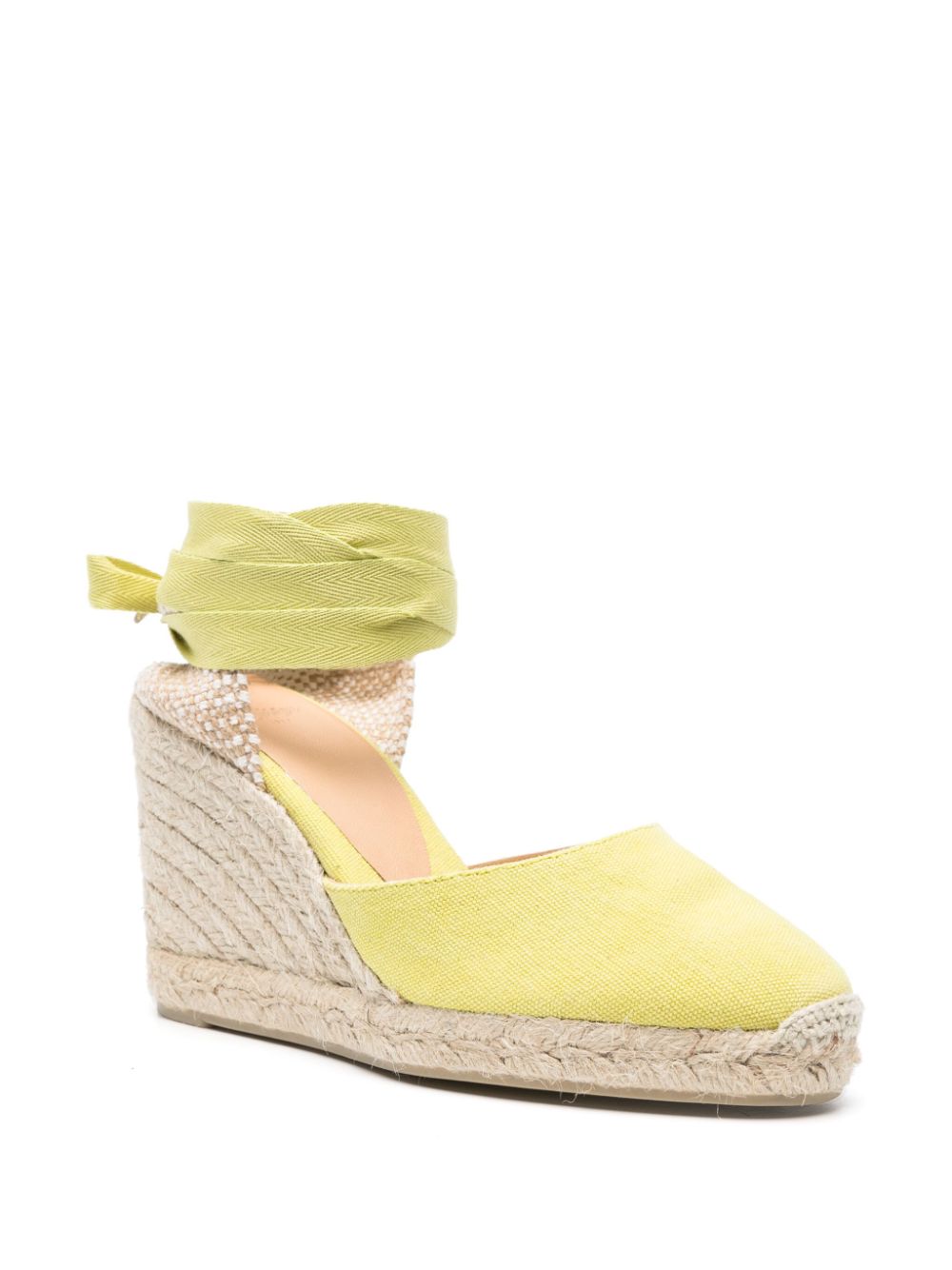 Castañer Carina 90mm wedge espadrilles - Green