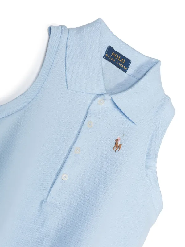 Cotton sleeveless polo shirt best sale