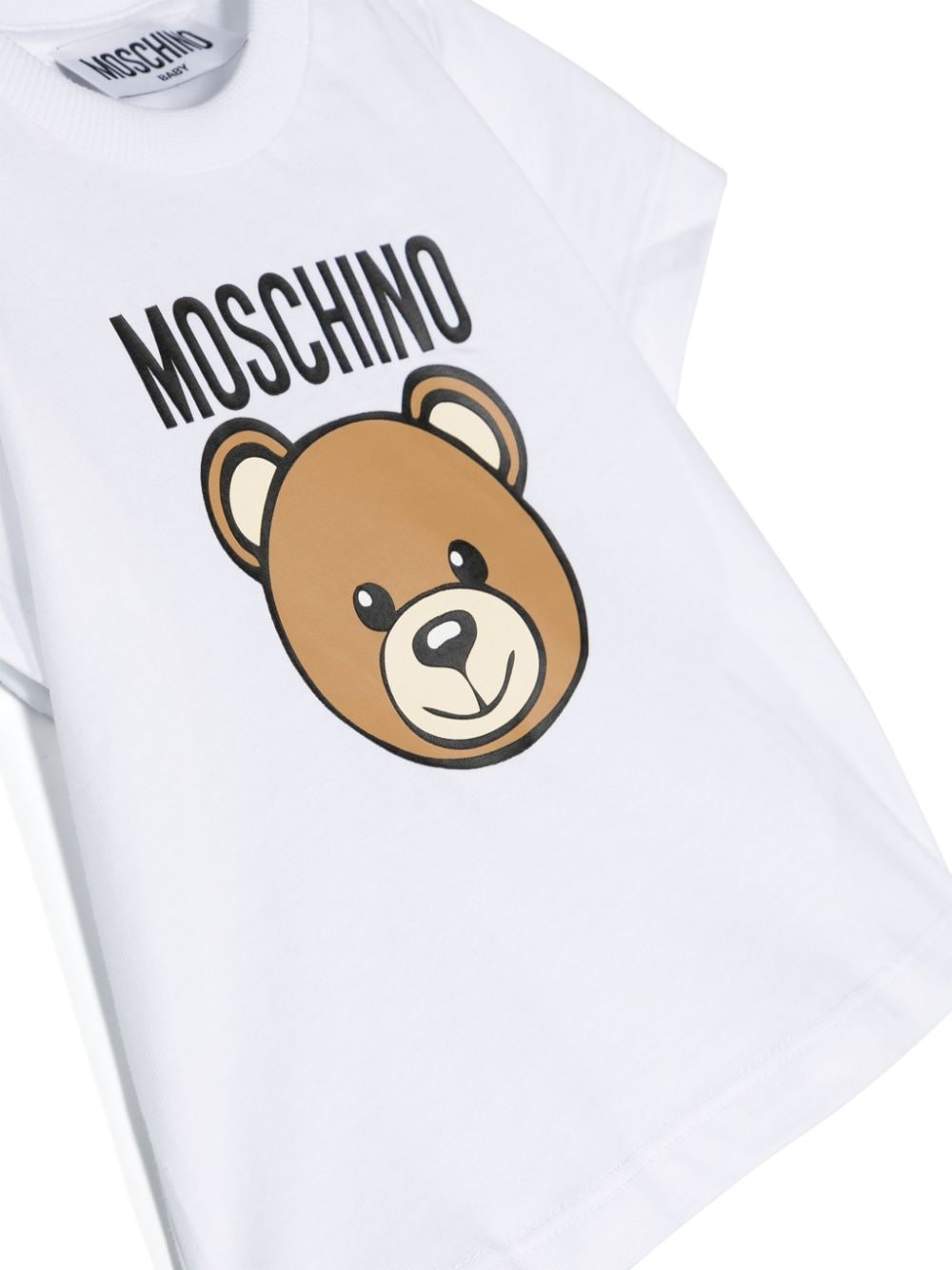 Moschino Kids T-shirt met teddybeerprint Wit