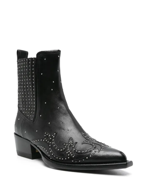 Golden Goose Botas Con Apliques Negro FARFETCH ES