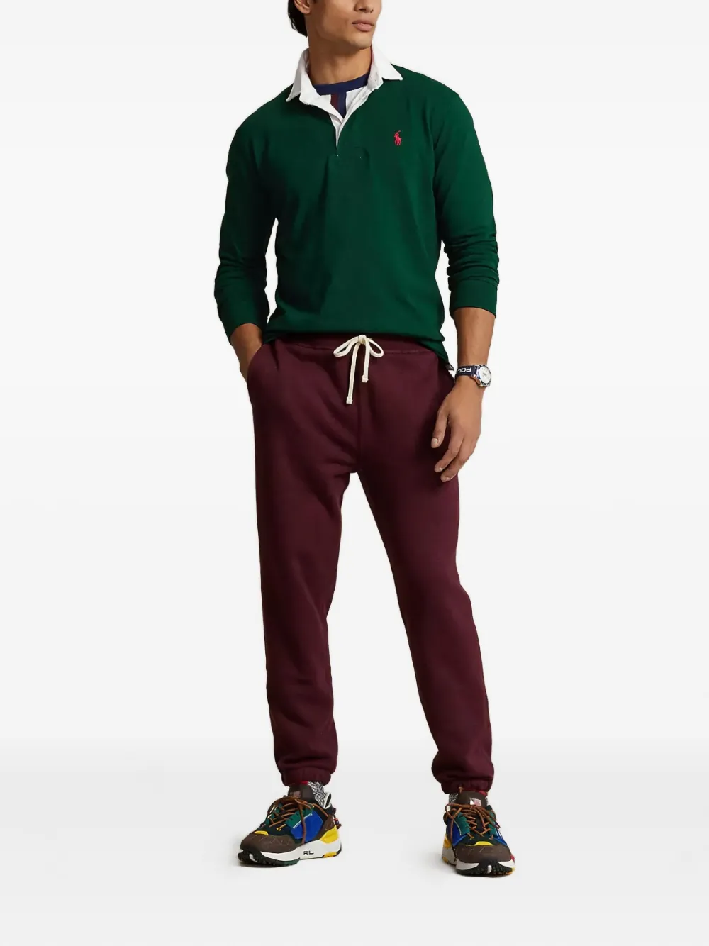 Polo Ralph Lauren Rugbyshirt met lange mouwen - Groen
