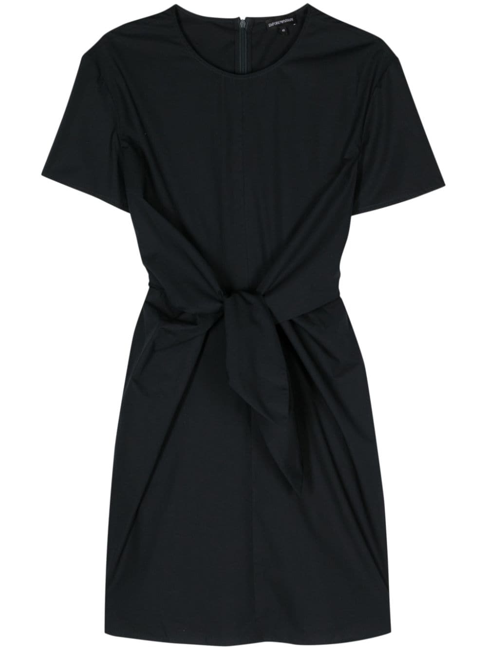 Emporio Armani Round-neck T-shirt Minidress In Black