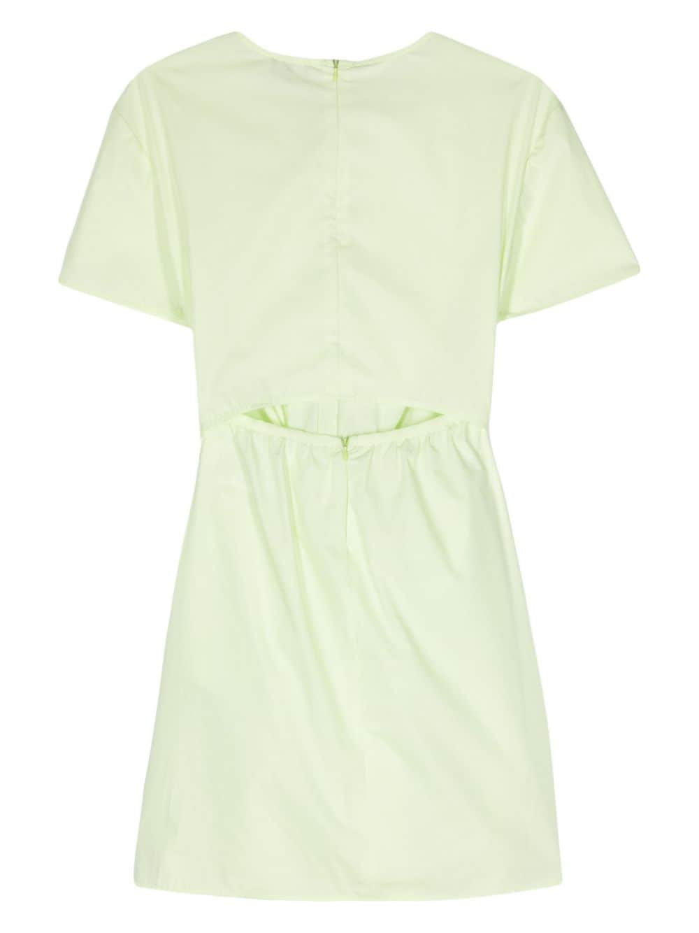 Shop Emporio Armani Round-neck T-shirt Minidress In Green