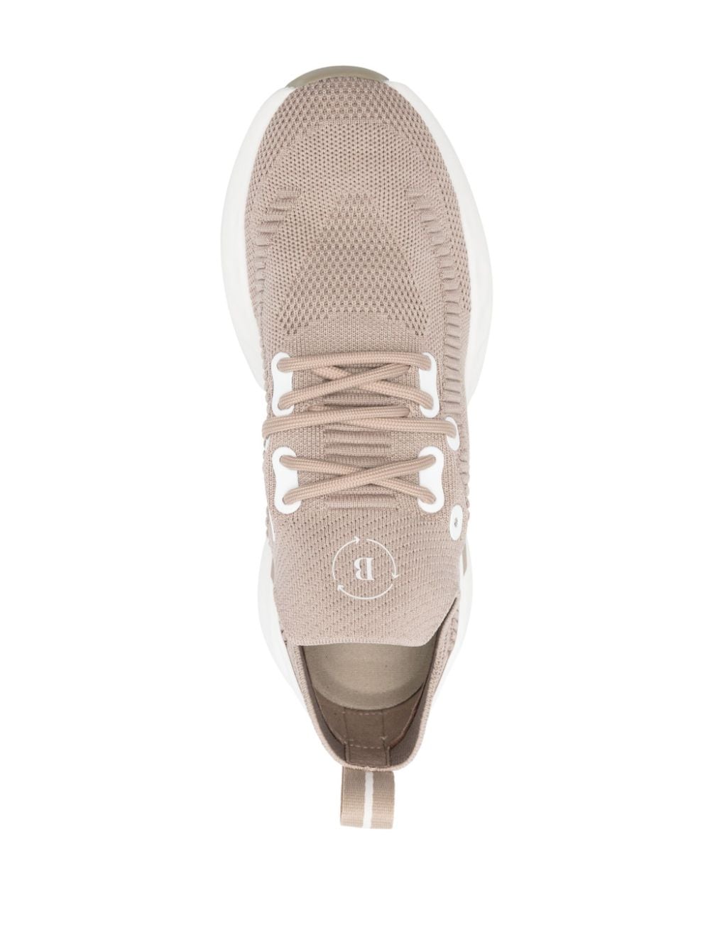 Shop Boggi Milano Willow Panelled Sneakers In Nude