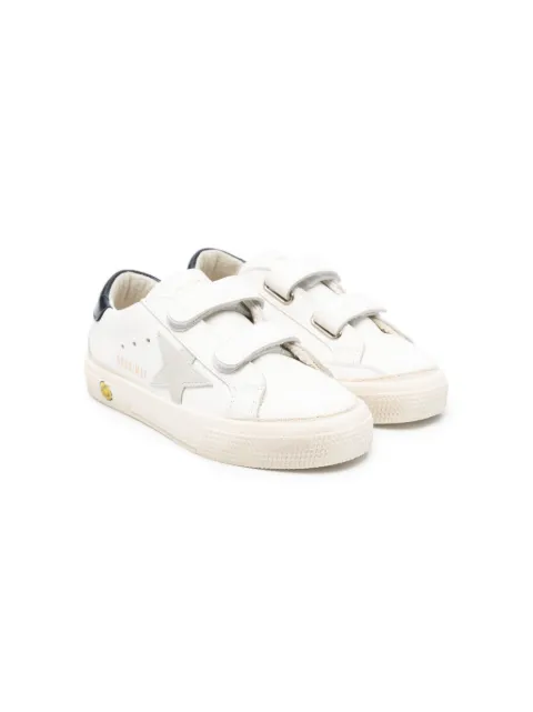 Golden Goose Kids Star-patch leather sneakers