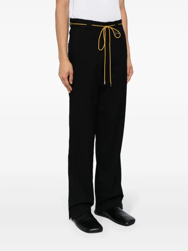RHUDE Classic straight-leg Trousers | Black | FARFETCH