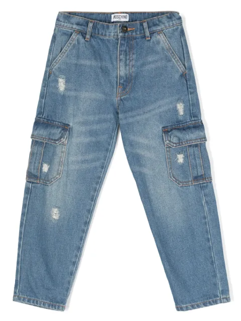 Moschino Kids straight-leg cargo jeans