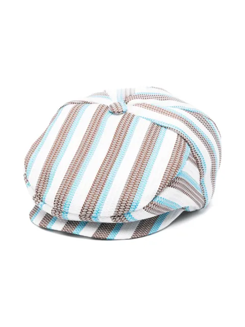 Colorichiari striped jacquard beret