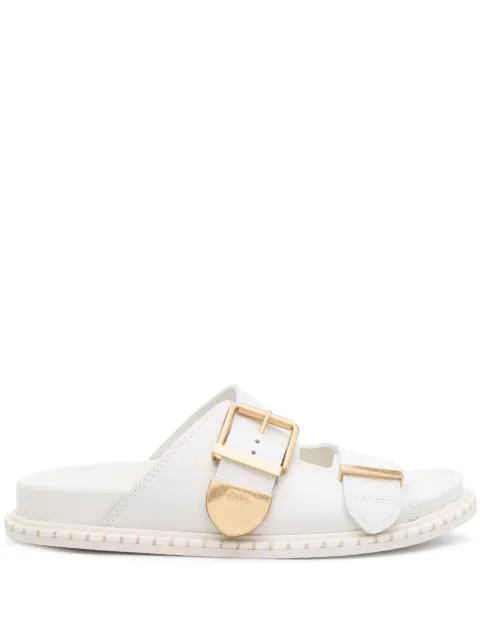 Chloé Rebecca leather slides