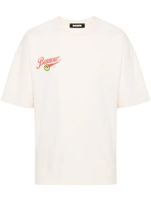 T-shirt en coton à logo imprimé - BARROW - Modalova