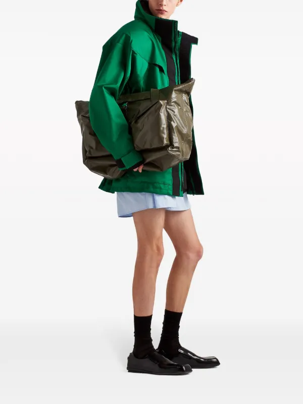 PRADA】プラダ ボストンバッグ グリーン