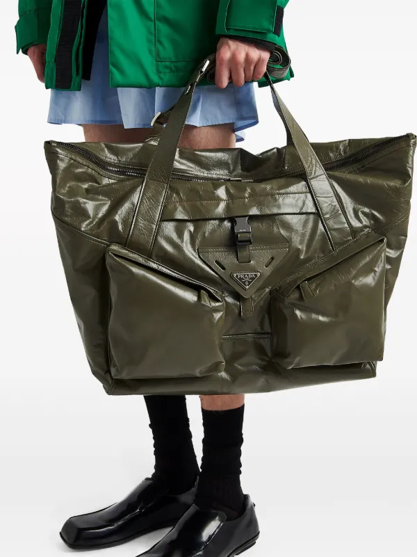 PRADA プラダ ミニボストンバッグ ハンドバッグ オリーブ