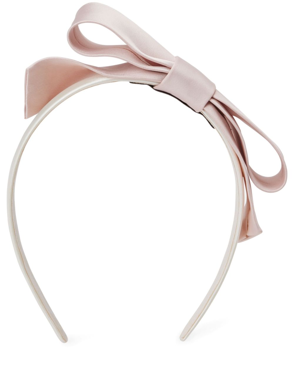 Hucklebones London Babies' Satin Bow Headband In Pink
