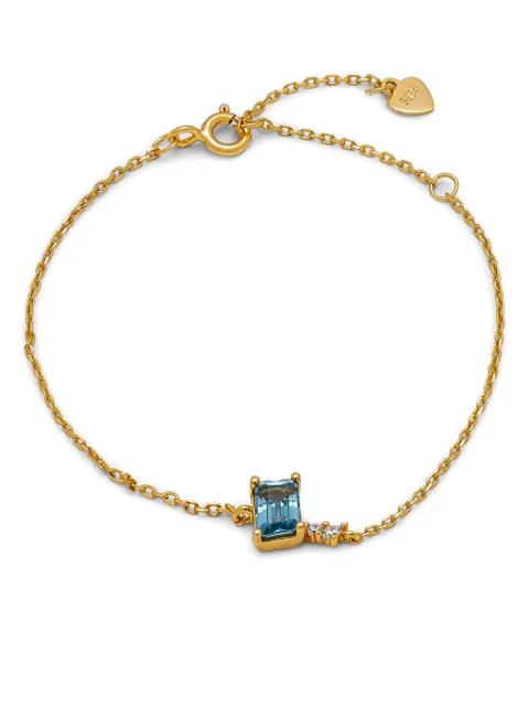 Hzmer Jewelry topaz-embellished chain-link bracelet