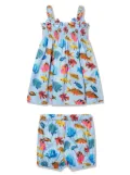 Rachel Riley Tropical Fish-print cotton dress - Blue