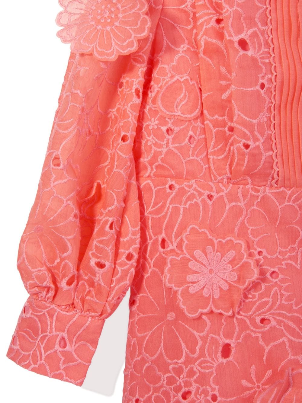 Shop Marlo Floral-appliqué Dress In Pink