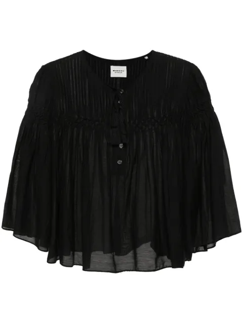 MARANT ÉTOILE Axeliana pintuck-detail blouse