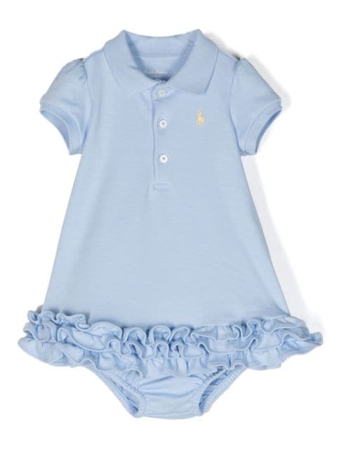 POLO RALPH LAUREN KIDS Polo Pony cotton dress set