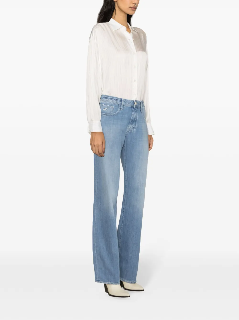 Jacob Cohën Hailey high waist straight jeans Blauw