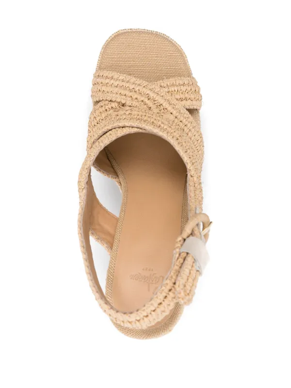 Rattan sandals discount