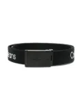 Calvin Klein Kids logo-print buckle-fastening belt - Black