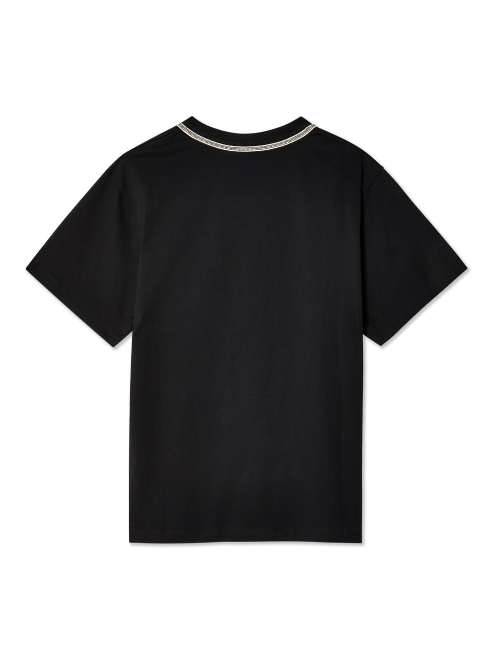 Shop Craig Green Flatlock Cotton T-shirt In Black