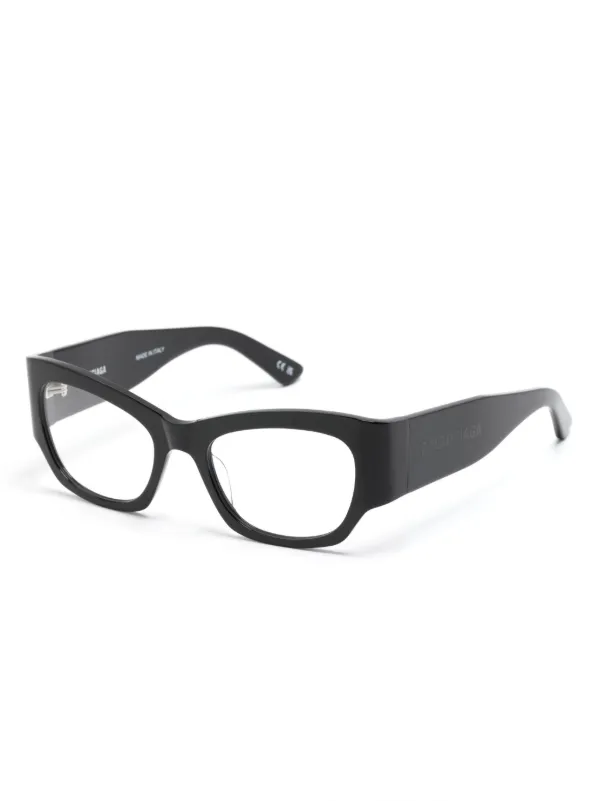 【関税込み】Balenciaga ブラック キャットアイメガネ Balenciaga Eyewear キャットアイ眼鏡フレーム | ブラック