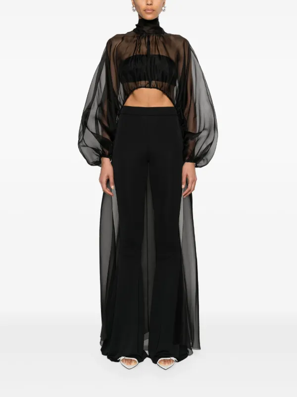 Silk high hotsell low blouse