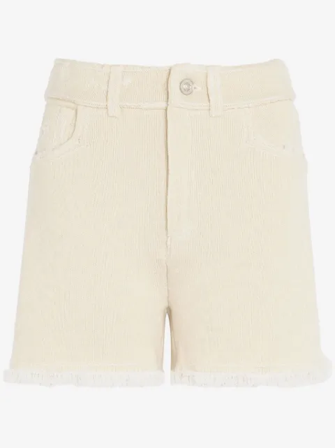 Barrie fine-knit fringe-detail shorts 