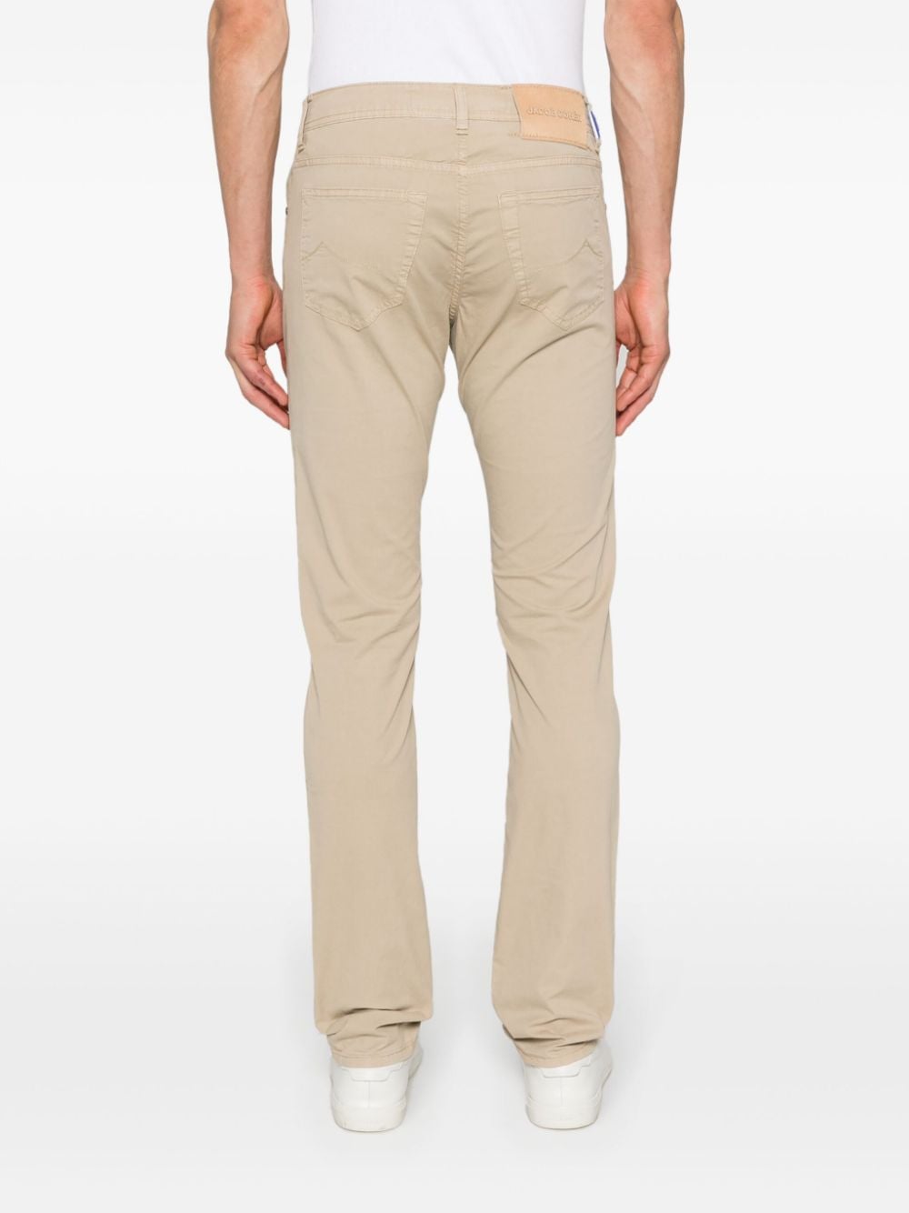 LOGO-EMBROIDERED STRAIGHT TROUSERS