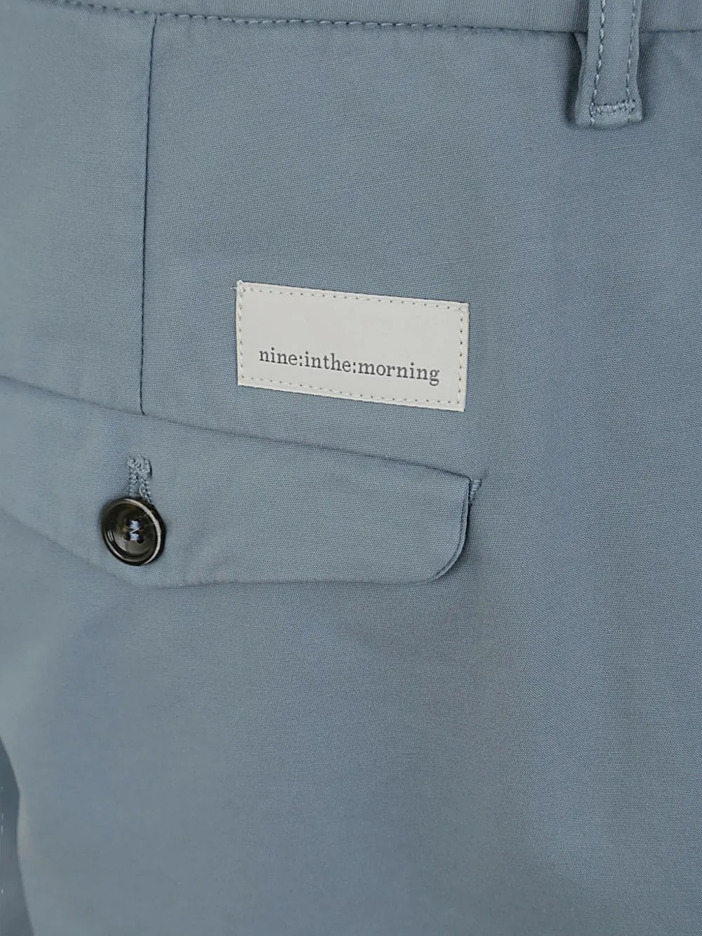 Nine In The Morning Button-fastening Pocket Shorts In Blue