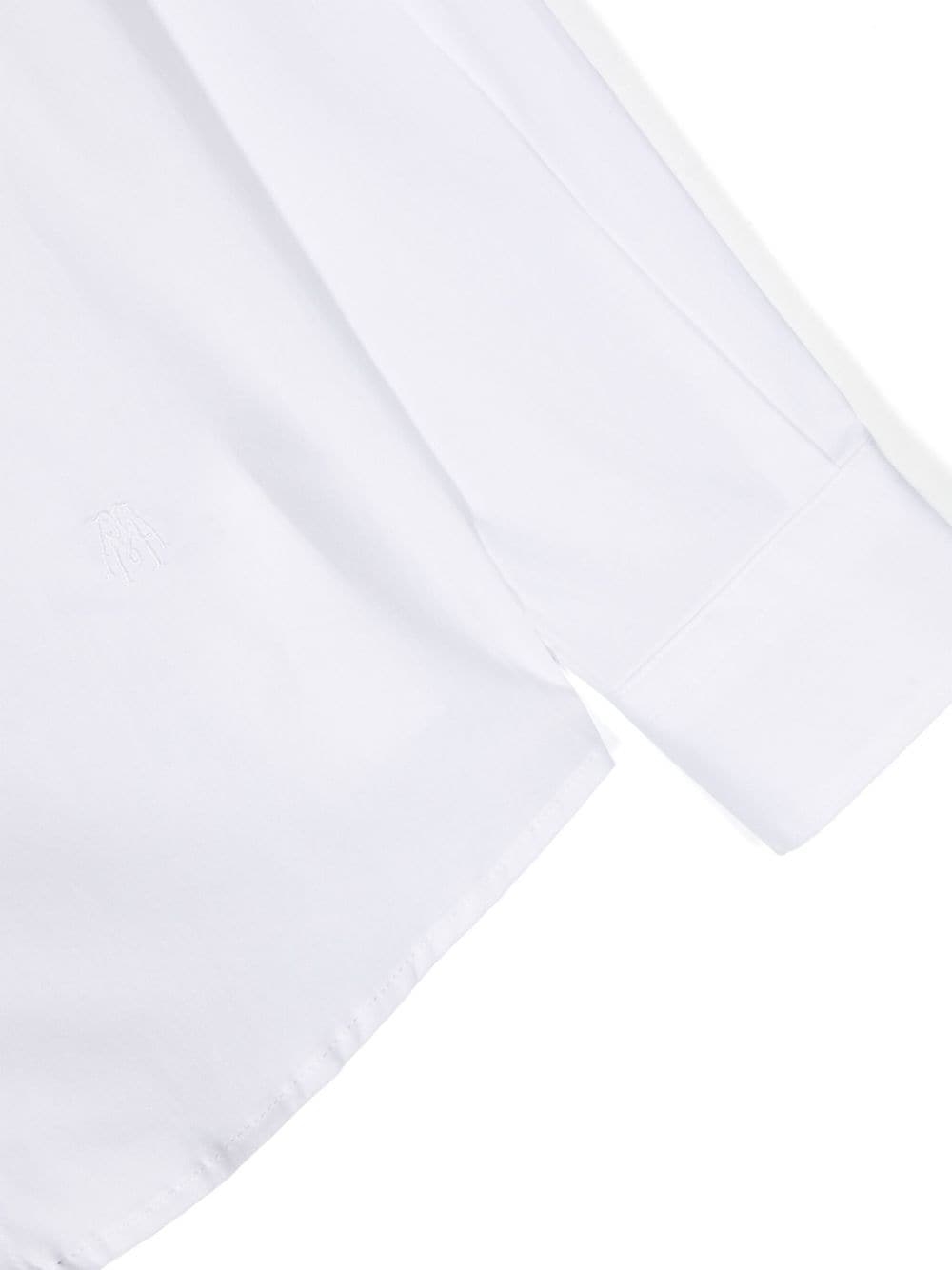 Paolo Pecora Kids Shirt met geborduurd patroon Wit