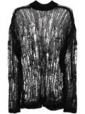 Rick Owens Tommy Lupetto open-knit jumper - Black