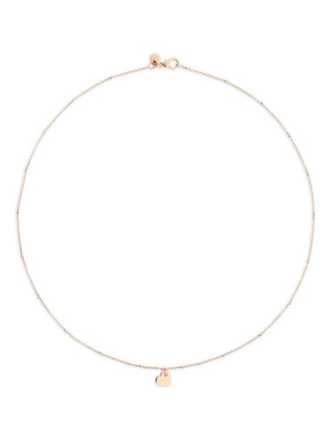 Dodo 9kt rose gold heart necklace