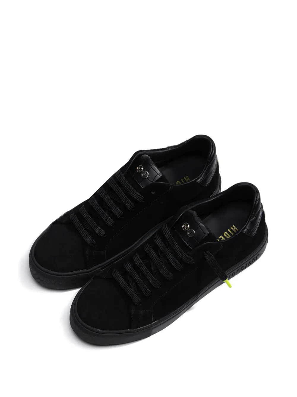 Hide & Jack Suede Sneakers In Black