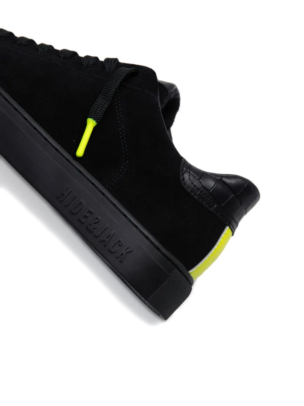 Hide & Jack Suede Sneakers In Black