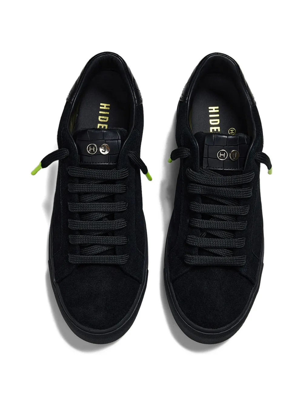 Hide&Jack Suède sneakers Zwart