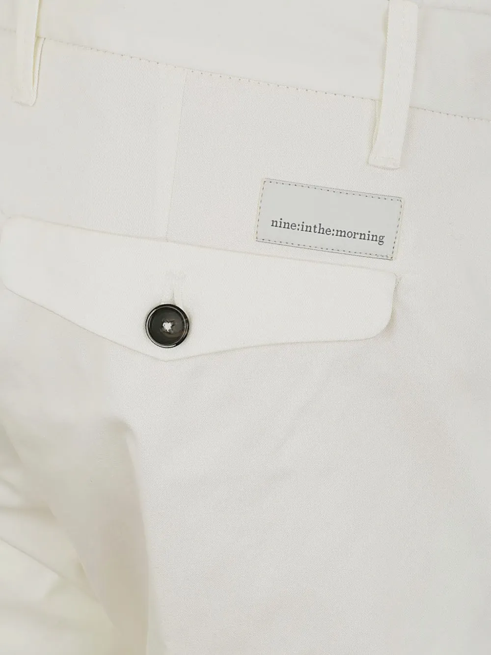 Nine In The Morning Straight broek Wit