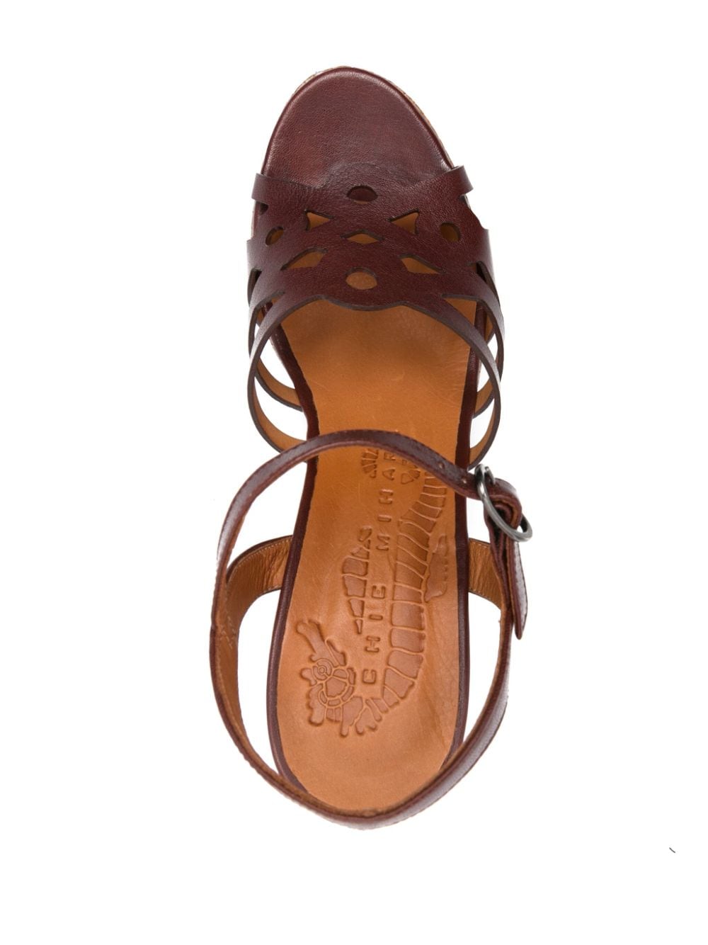 Shop Chie Mihara Jelele 125mm Sandals In Brown