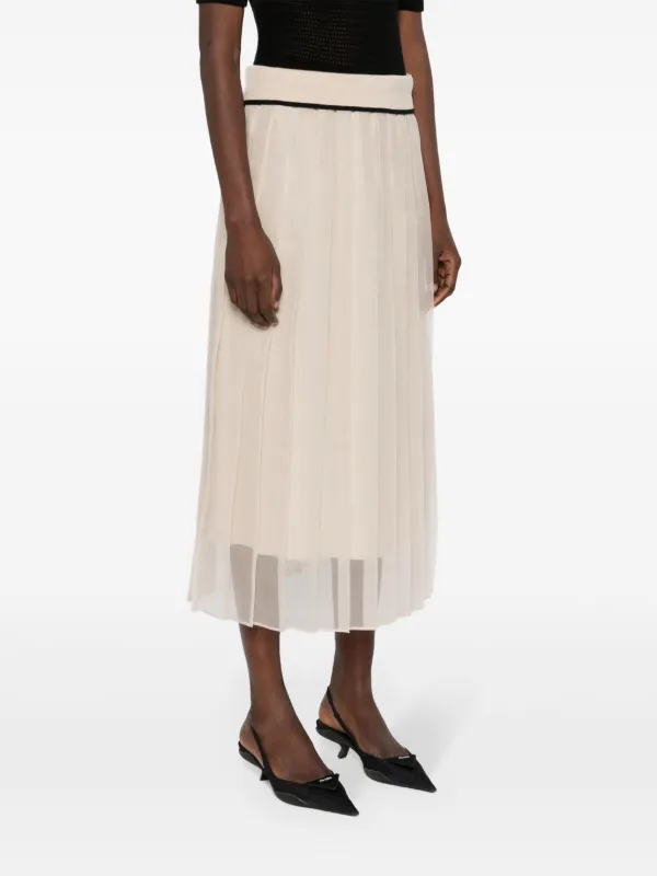 Brunello Cucinelli high-waisted Silk Skirt - Farfetch