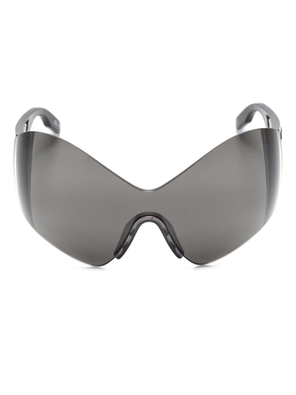 Balenciaga Eyewear Mask zonnebril met vlinder montuur Zwart