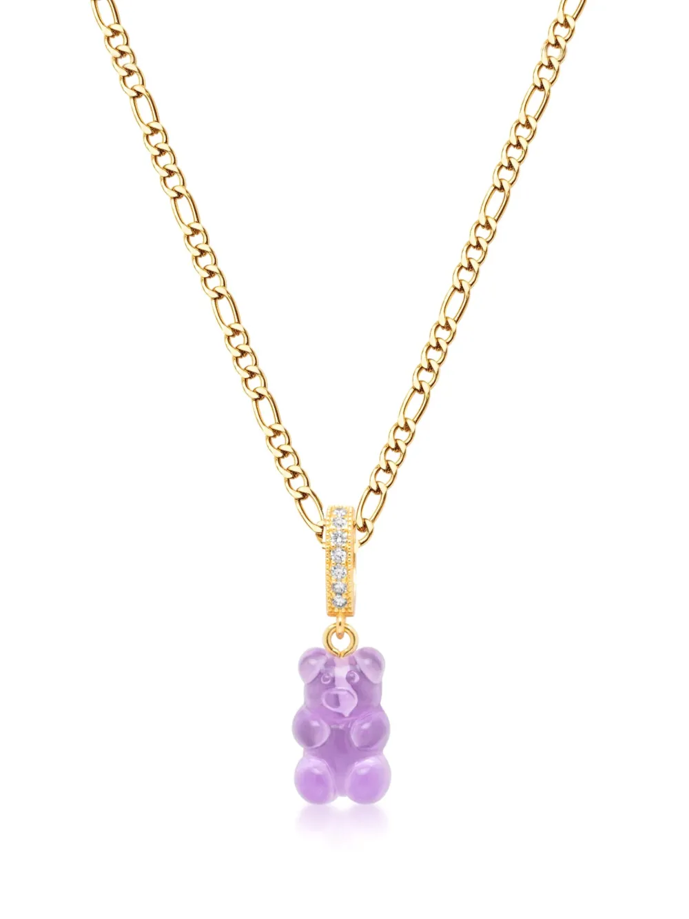 Nialaya Jewelry Gummy Bear pendant necklace | Gold | Image 1