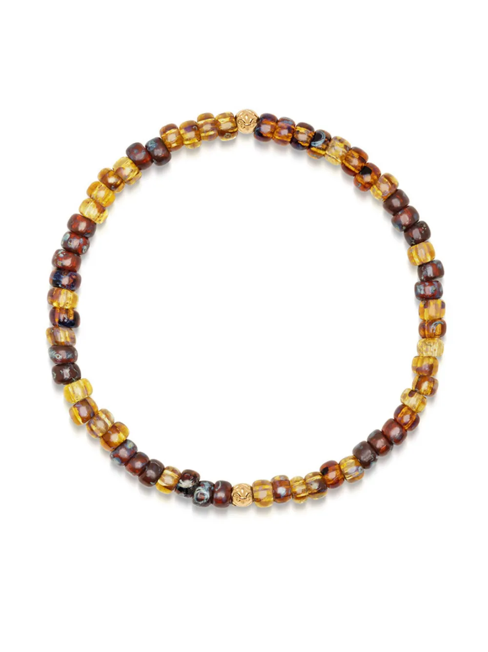 Nialaya Jewelry Japanese Miyuki beaded bracelet - Bruin